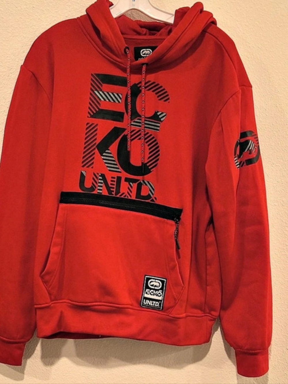 Ecko Unltd. Graphic Pullover Hoodie in Red Size Small